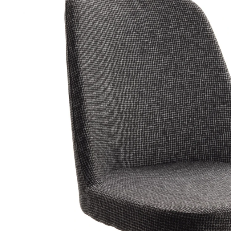 Bosnia Copper Color Coated Bar Chair Linen ( Lara 307 ) - Image 5