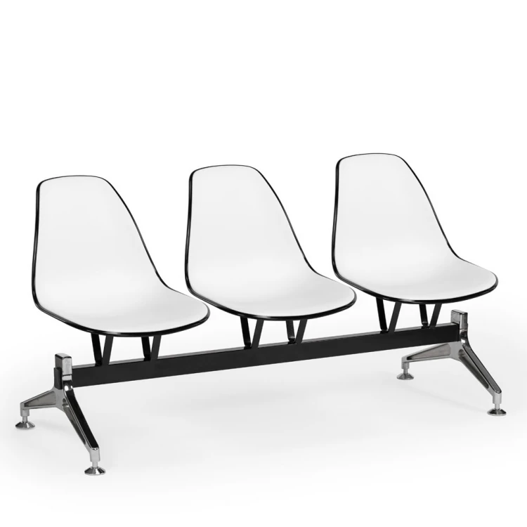 Eos X2 Metal Leg Waiting Chair White