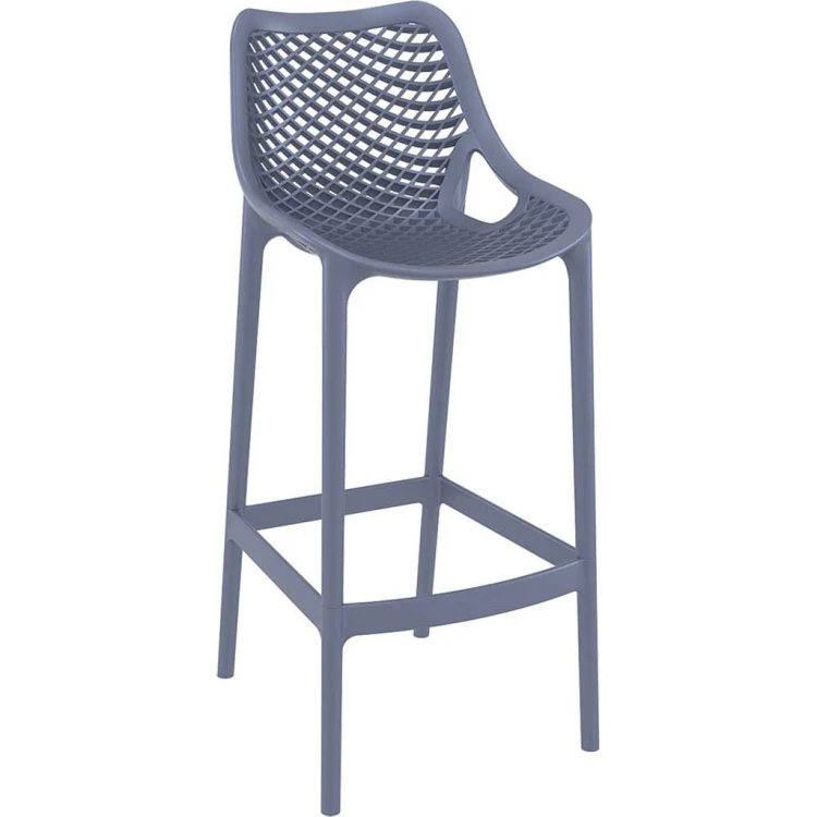 Air Stackable Bar Chair Dark Grey