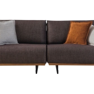 Angelos Anthracite Three-Seater Sofa