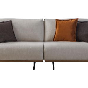 Angelos White Three-Seater Sofa