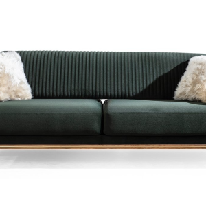 Aura Three-Seater Sofa Green