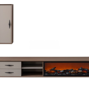Barcelona Coffee Fireplace TV Unit