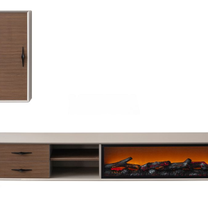 Barcelona Cream Fireplace TV Unit