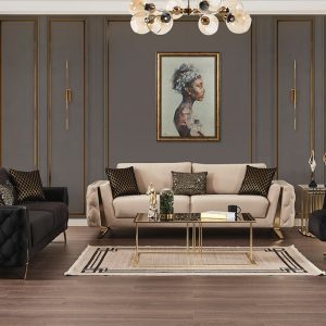 Gloria Design Gold Sofa Set