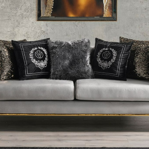 Lounge Gold Three-Seater Sofa