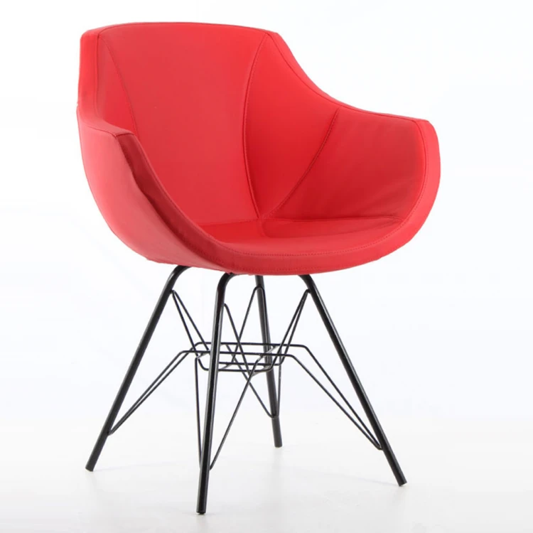 Focus Eiffel Leg Waiting Chair Red