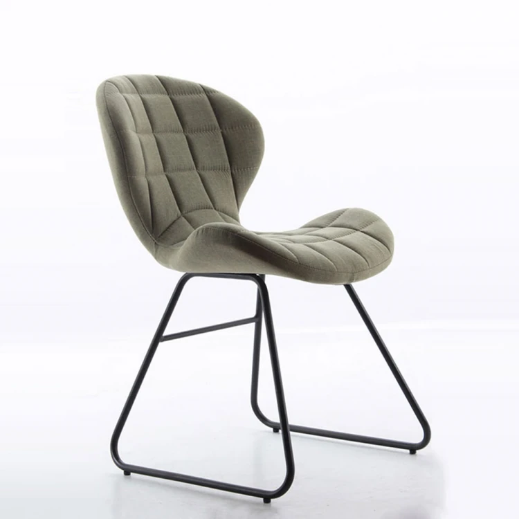 Bitcoin Transmission Painted Leg Waiting Chair Green Linen
