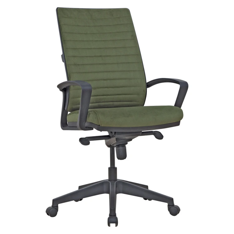 Ewa Leather Plastic Leg Working Chair Synchronous Mechanism