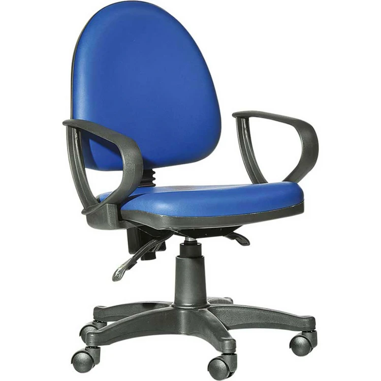 Como Plastic Leg Computer Chair Blue