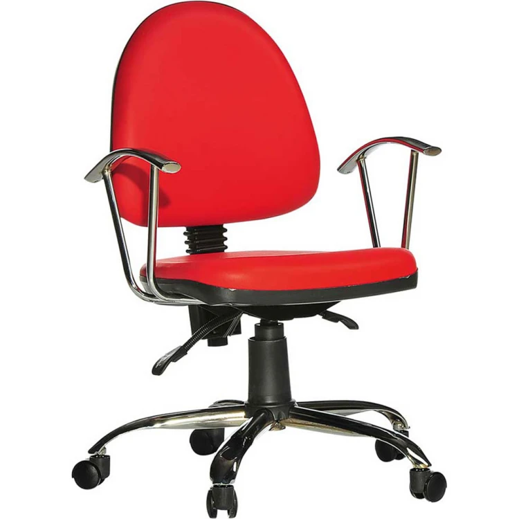 Como Chrome Leg Computer Chair Red