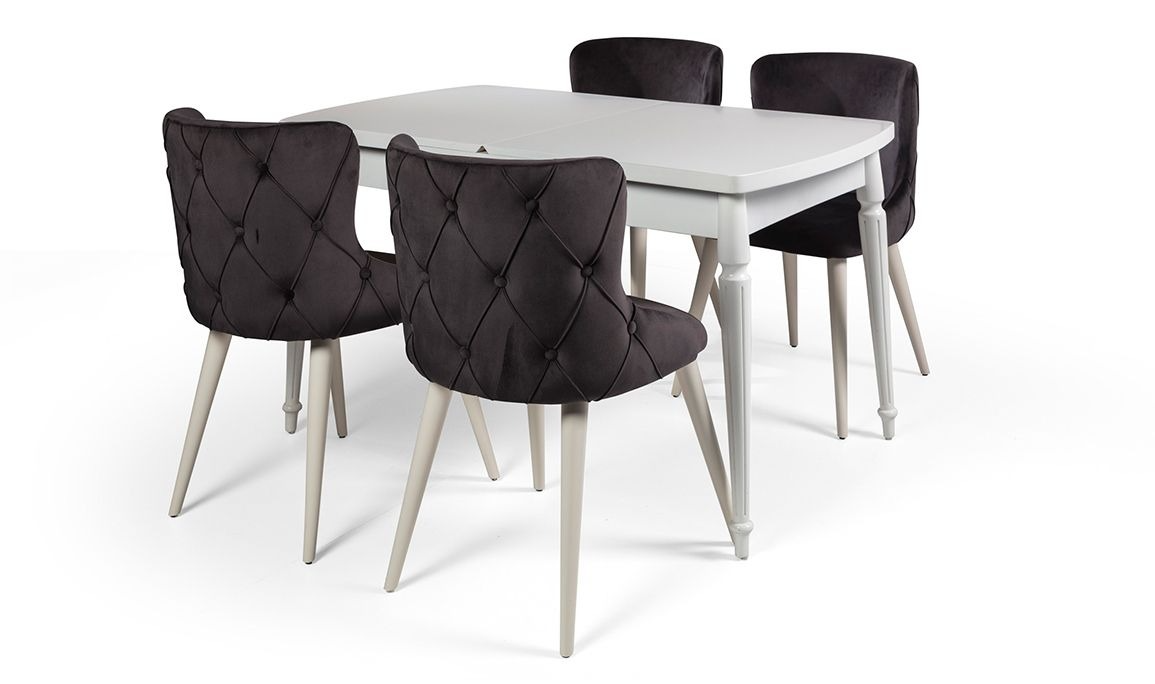 Mira White Kitchen Table - Image 4