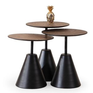 Oldies Black Nesting Table