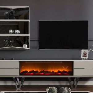 Velar TV Unit with Fireplace