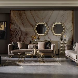 Velvet Sofa Set