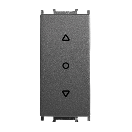 1M One Button Blind Control Switch, Dark Gray