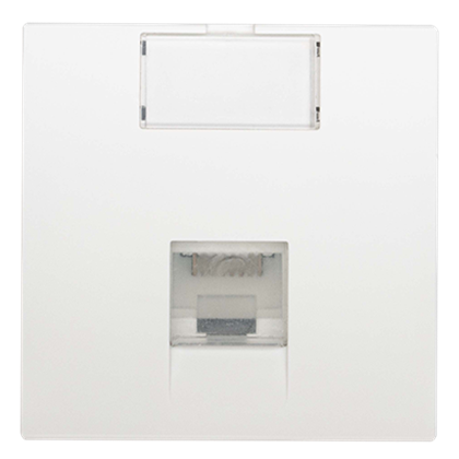 Viko45 CAT 6A UTP SOCKET WHITE 1M