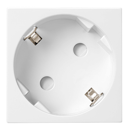 Viko45 EARTHED SOCKET 45 DEGREE WHITE