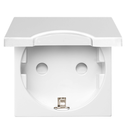 Viko45 EARTHED SOCKET WHITE WITH COVER
