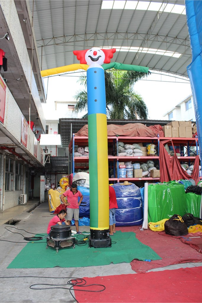 Fly Tube Inflatable Clown Mascot 6m